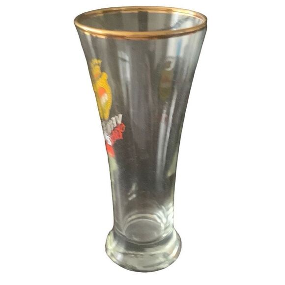 Vintage Veltins Bilsener Pilsner Beer Glass Raise a Glass to Tradition Gold Trim - Picture 10 of 12